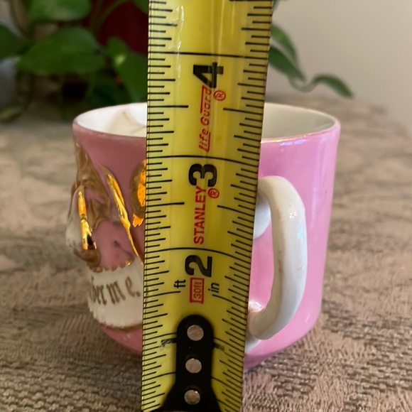 Antique German Lustre Remembrance Mustache Cup - Picture 7 of 8